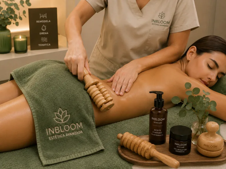 Tratamiento corporal de maderoterapia en InBloom Estética Zaragoza
