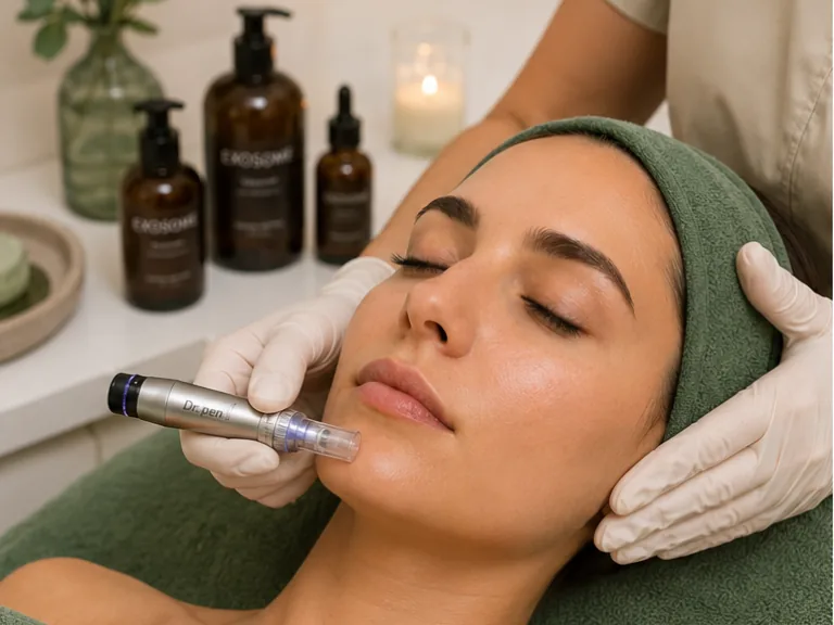 Tratamiento de microneedling Dermapen con exosomas en InBloom Estética Zaragoza
