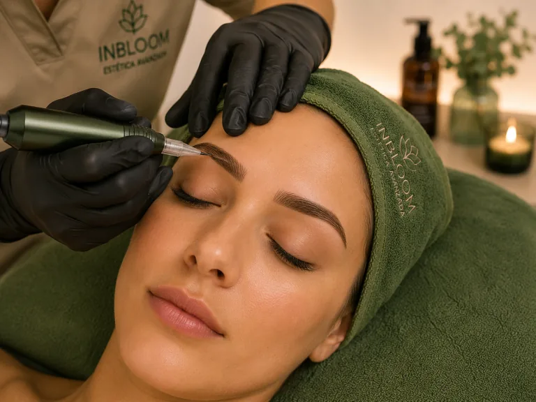 Tratamiento de micropigmentación de cejas en InBloom Estética Zaragoza